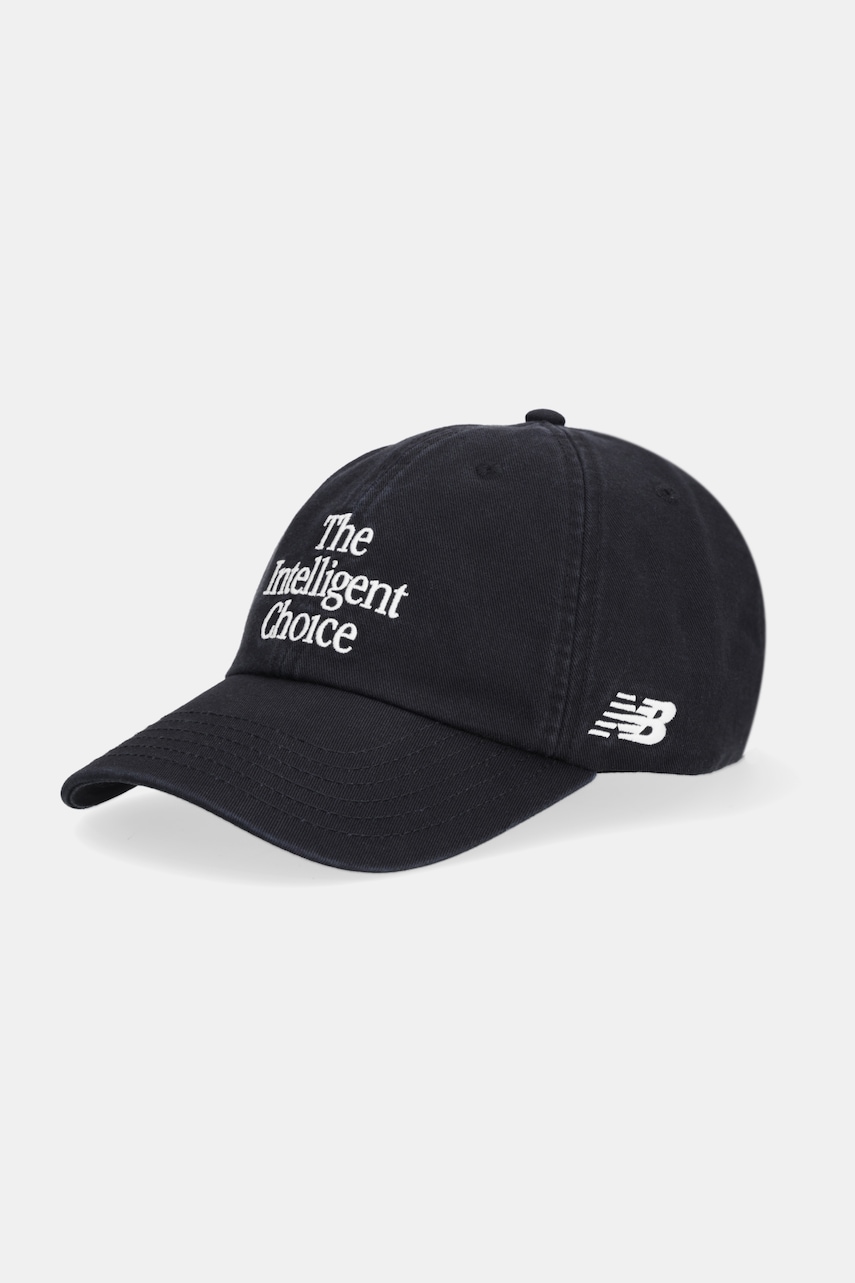 New Balance șapcă de baseball din bumbac culoarea negru, LAH51011BK