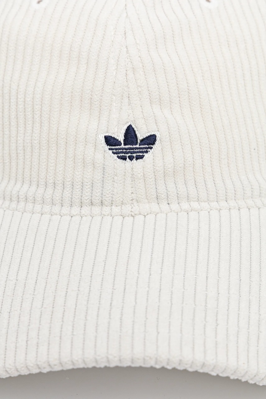 Вельветовая кепка adidas Originals цвет белый JW8019