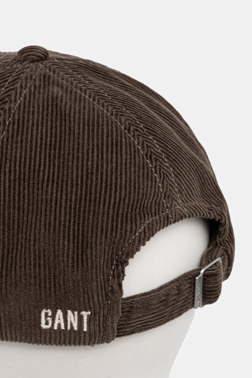 Вельветовая кепка Gant цвет зелёный 9900280