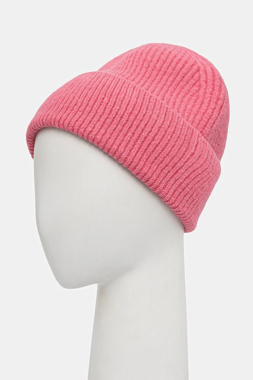Шапка с примесью шерсти Jack Wolfskin FUZZY цвет розовый  A65238