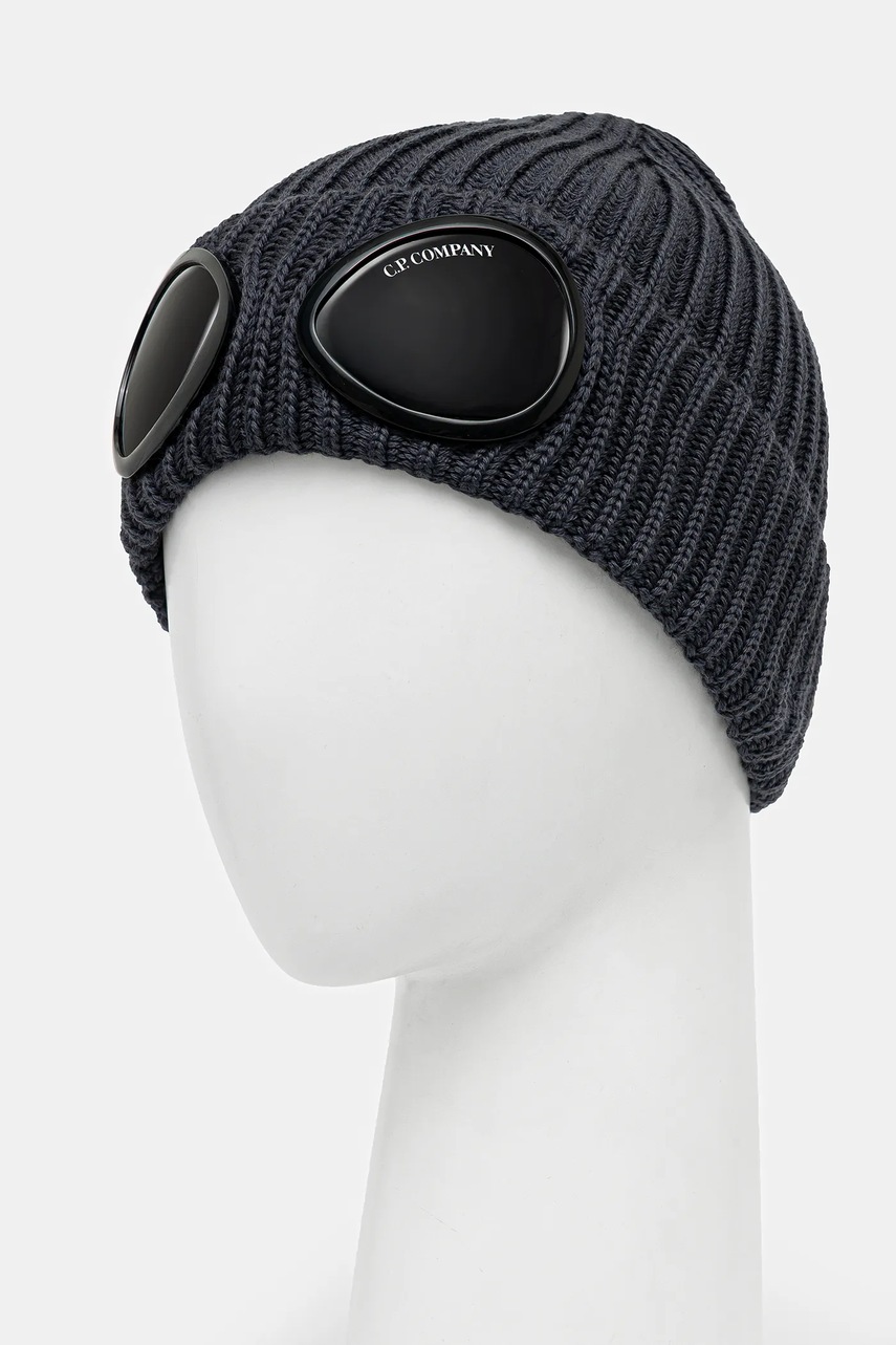 Шерстяная шапка C.P. Company цвет серый  19CMAC742A005509A