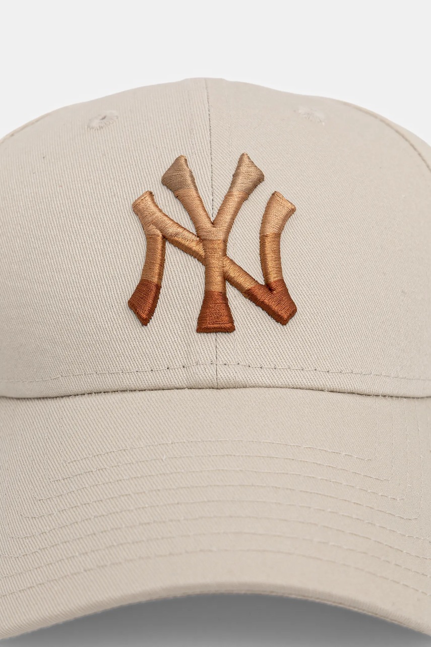Хлопковая кепка New Era 0 цвет бежевый 60691285