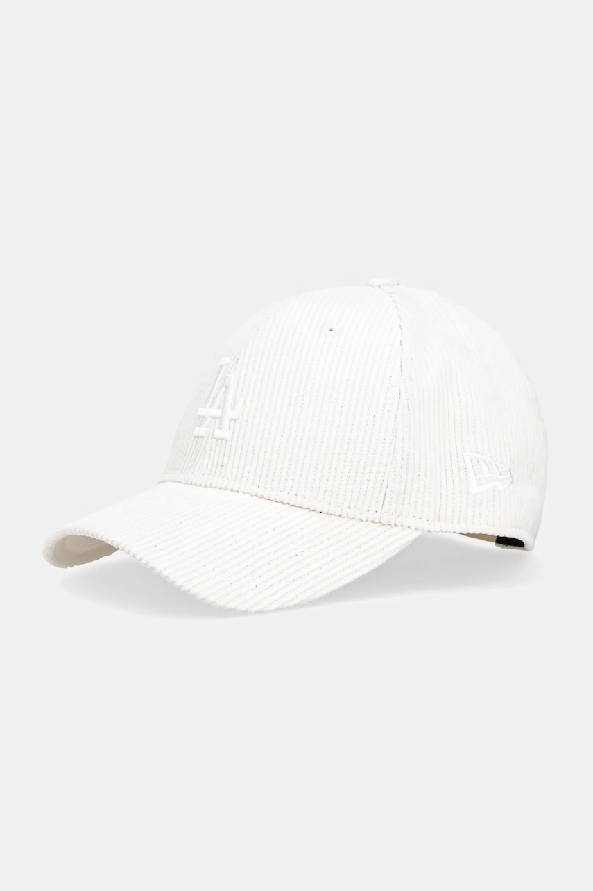 New Era șapcă de baseball din catifea culoarea bej, 60691060