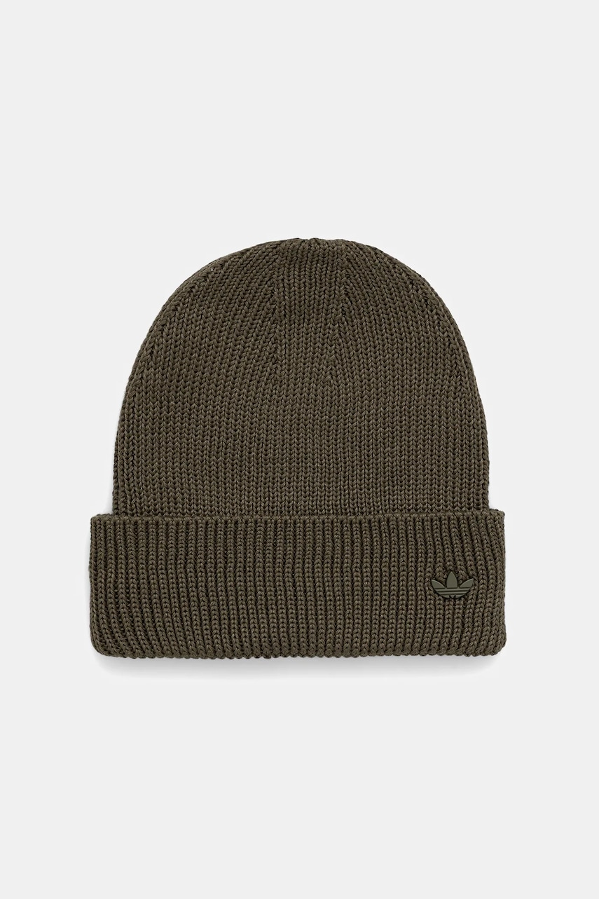 Levně Čepice adidas Originals EV.IC zelená barva, JW7996