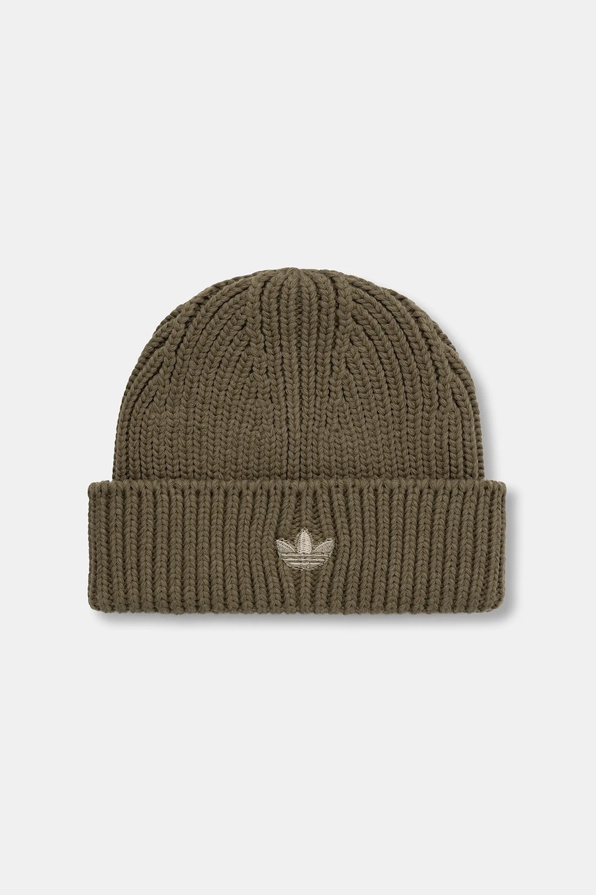 Levně Čepice adidas Originals Fisherman zelená barva, JY6284