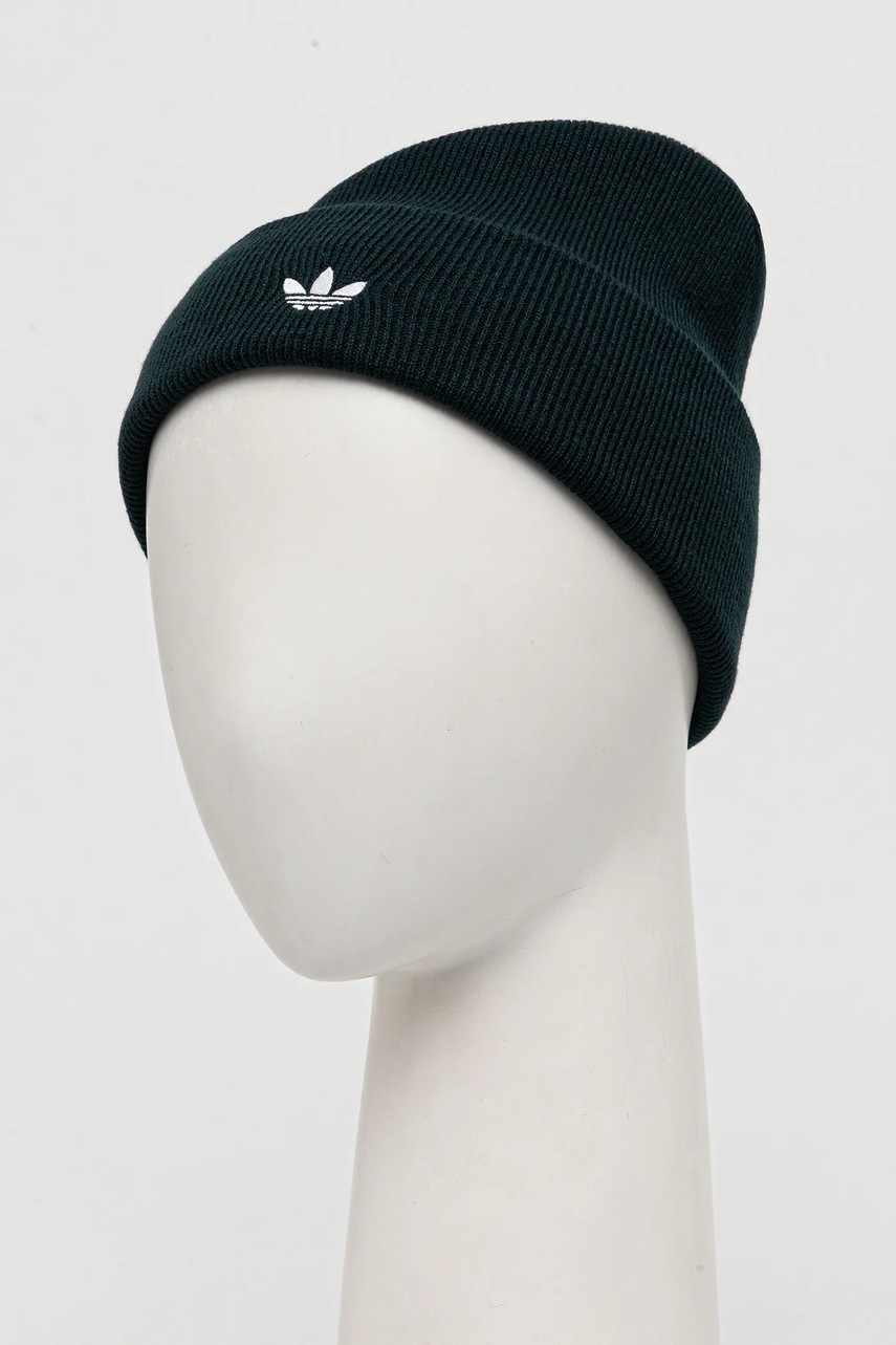 Шапка adidas Originals Adicolor Cuff цвет зелёный  JZ4983
