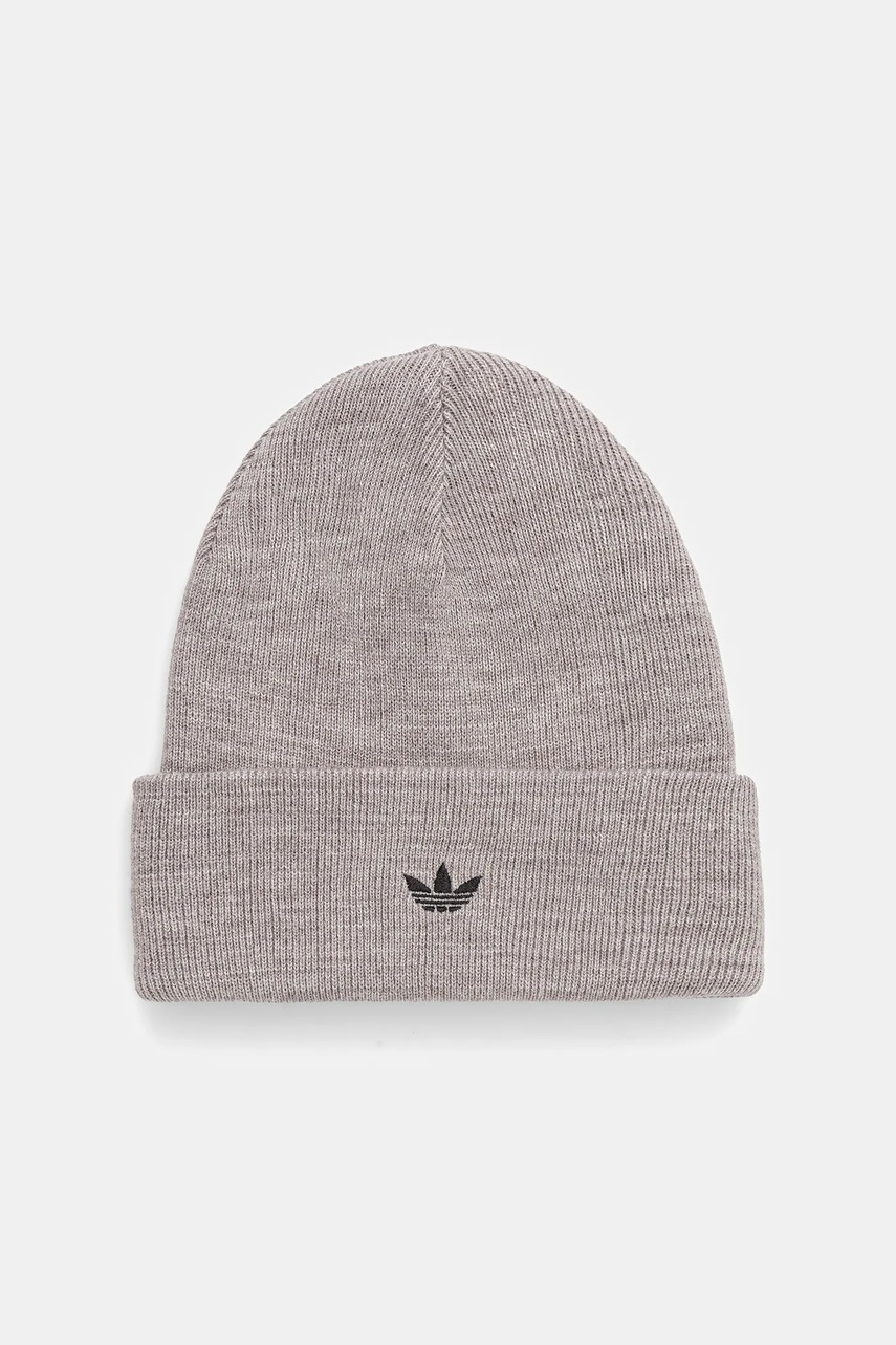 Levně Čepice adidas Originals Adicolor Cuff šedá barva, JW1116