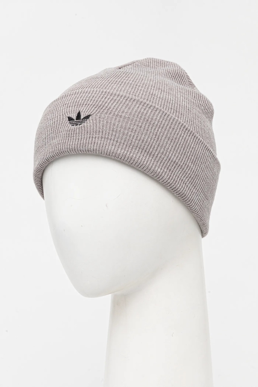 Шапка adidas Originals Adicolor Cuff цвет серый  JW1116