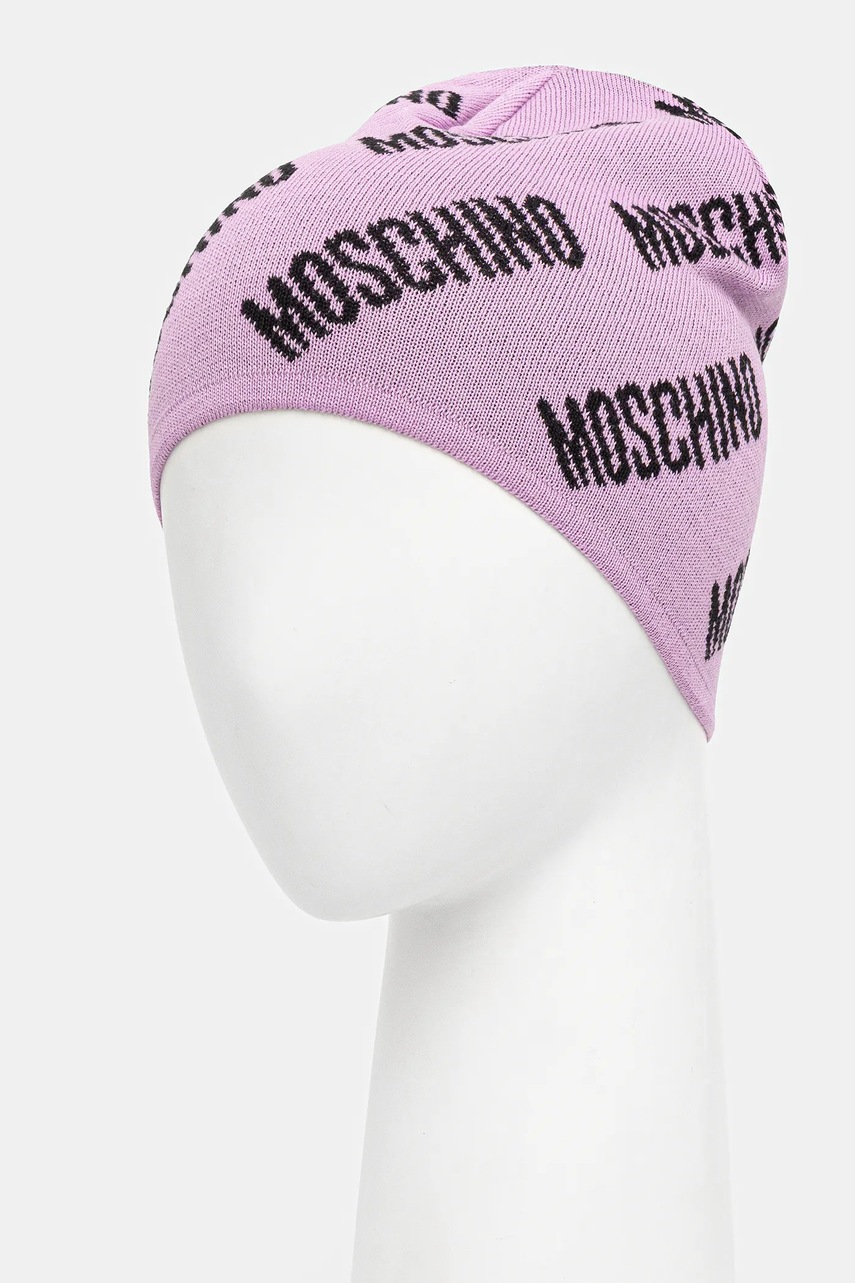 Шапка с шерстью Moschino цвет фиолетовый  M5859 60112