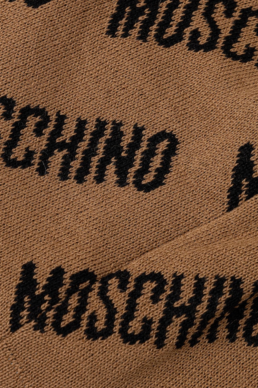 Шапка с шерстью Moschino цвет коричневый M5859 60112 Шапка с шерстью Moschino цвет коричневый M5859 60112