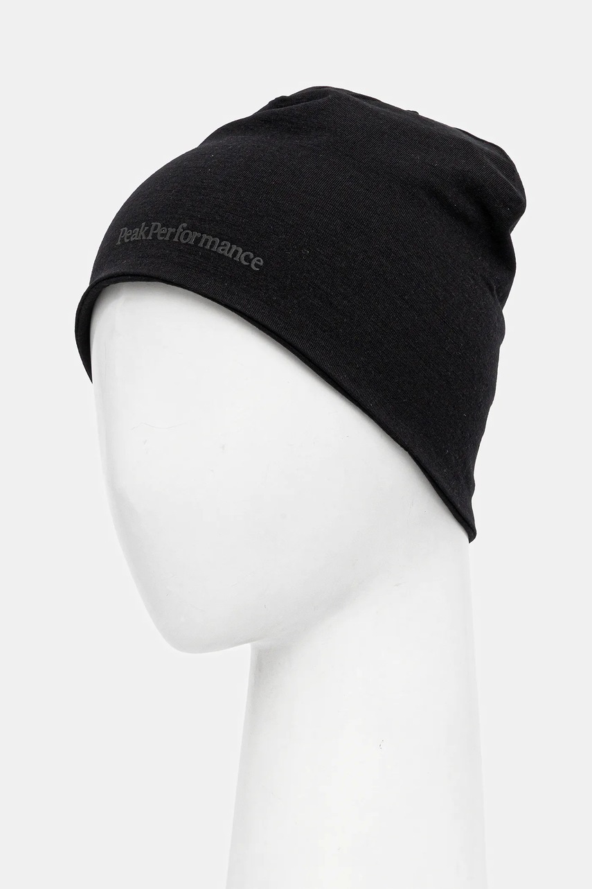 Шапка с добавлением шерсти Peak Performance цвет чёрный  G80922