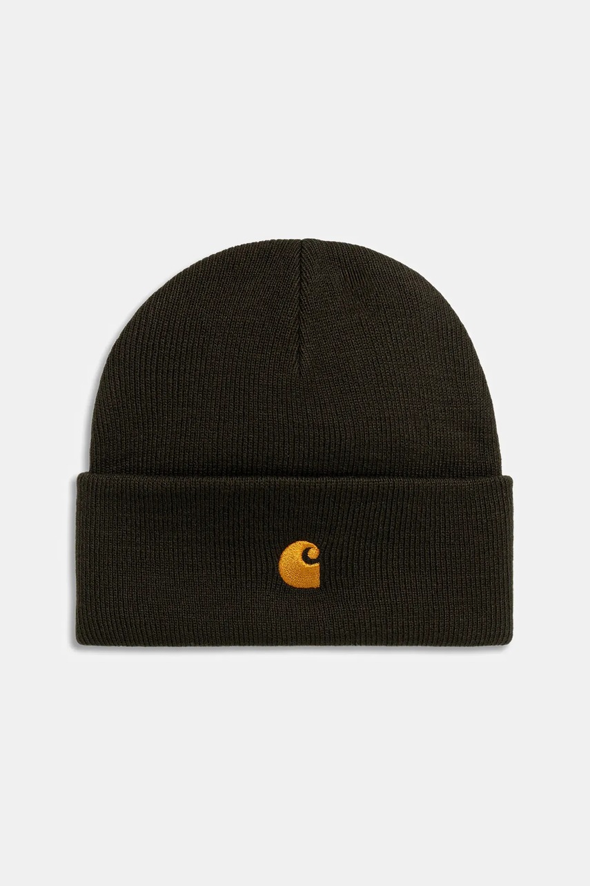 Čepice Carhartt WIP Chase Beanie zelená barva, I026222.3CBXX