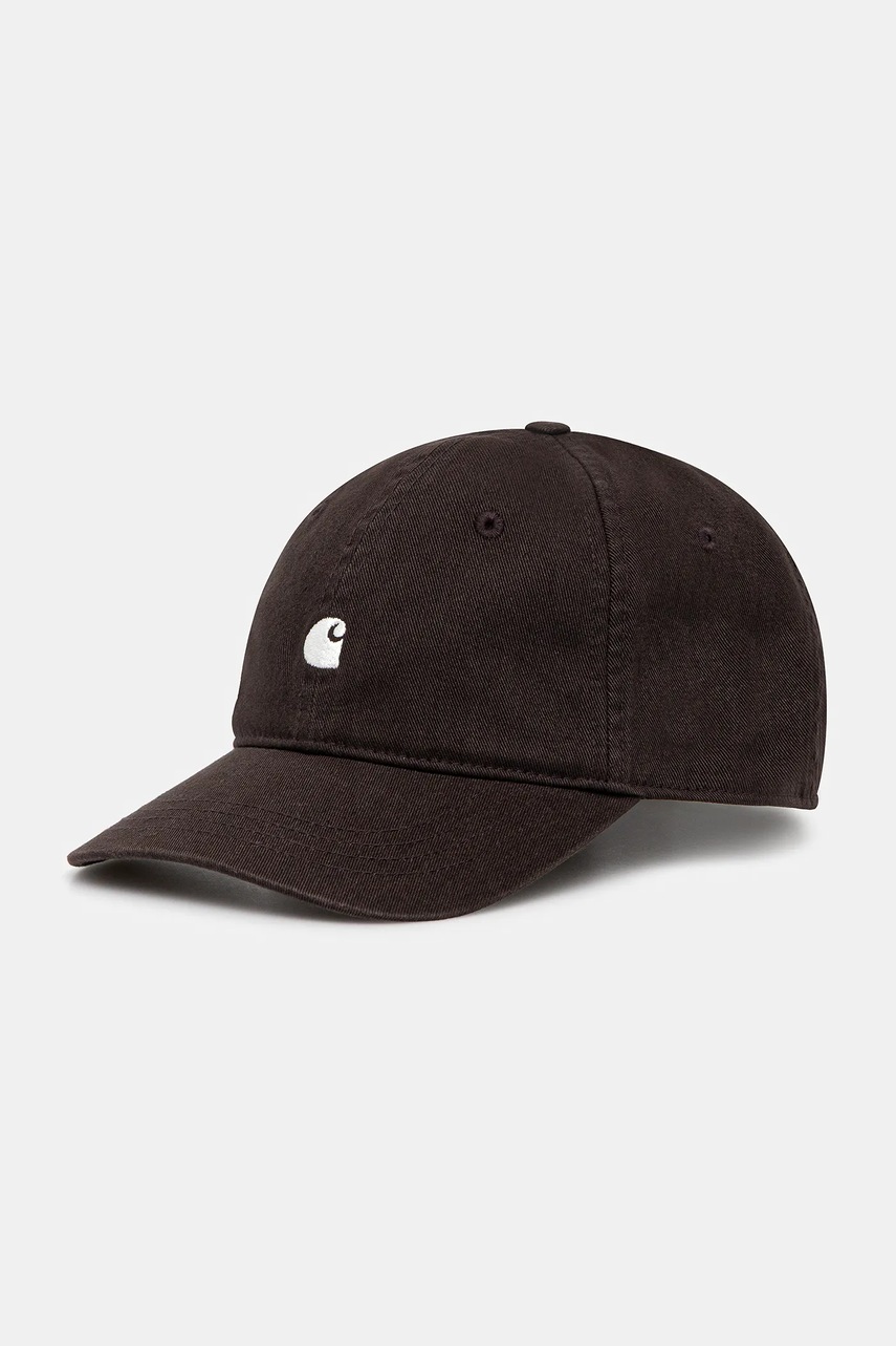 Bavlněná baseballová čepice Carhartt WIP Madison Logo Cap hnědá barva, I023750.39GXX