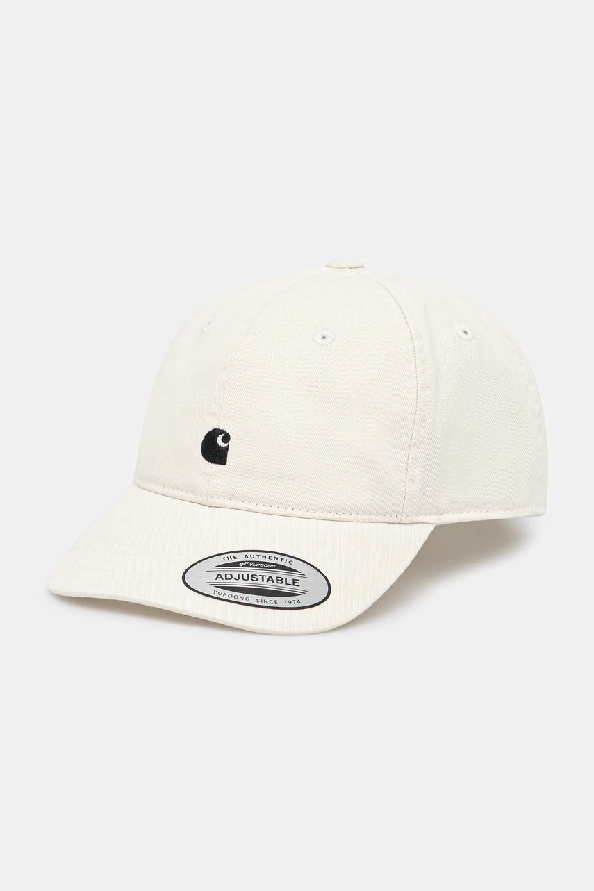 Bavlněná baseballová čepice Carhartt WIP W' Madison Logo Cap béžová barva, I034606.1T1XX