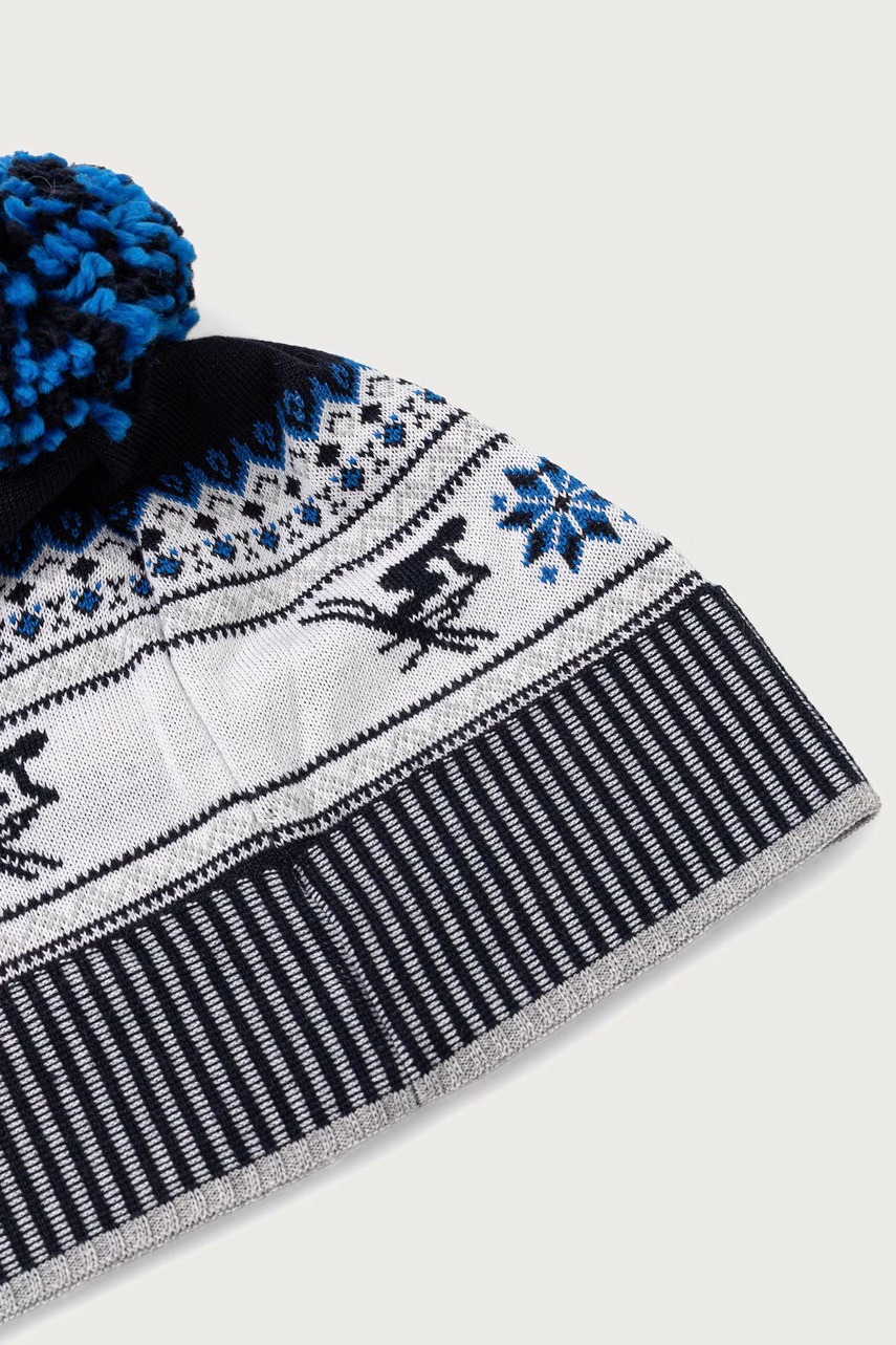 Eisbar  шапка с помпон с мериносова вълна Retroski Pompon MÜ