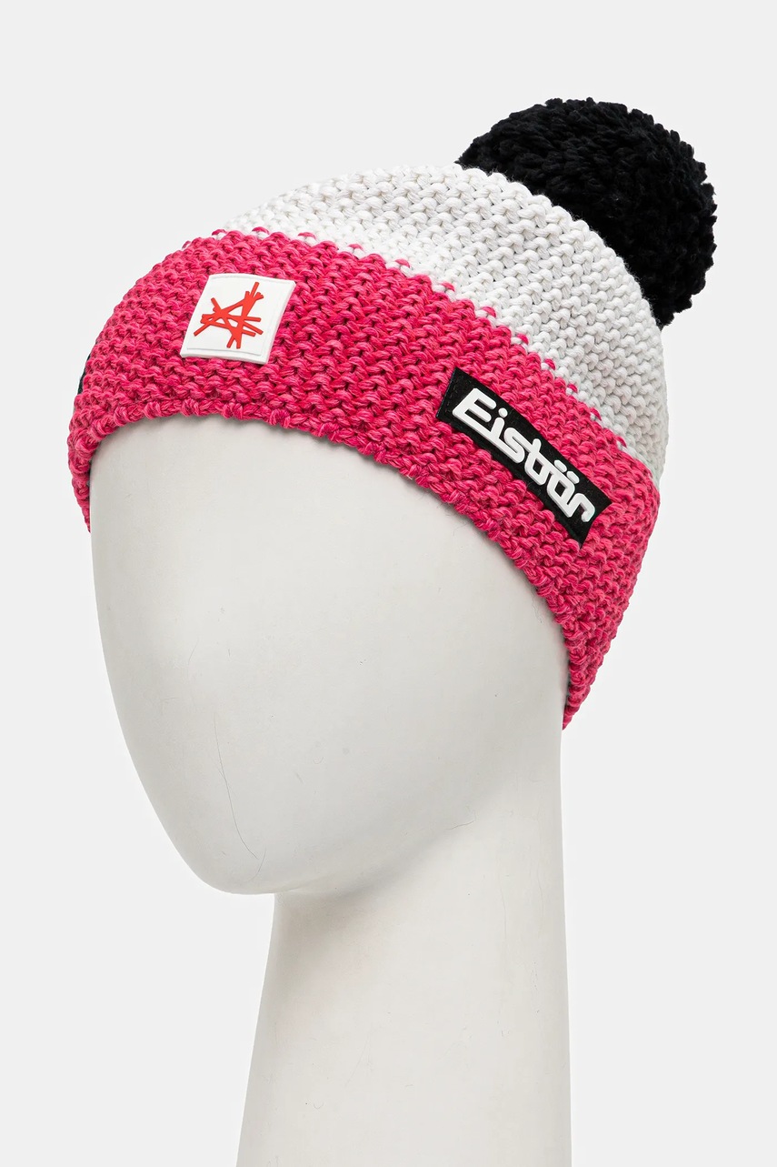 Шапка с примесью шерсти Eisbar Star Pompon MÜ SA цвет розовый  E33172