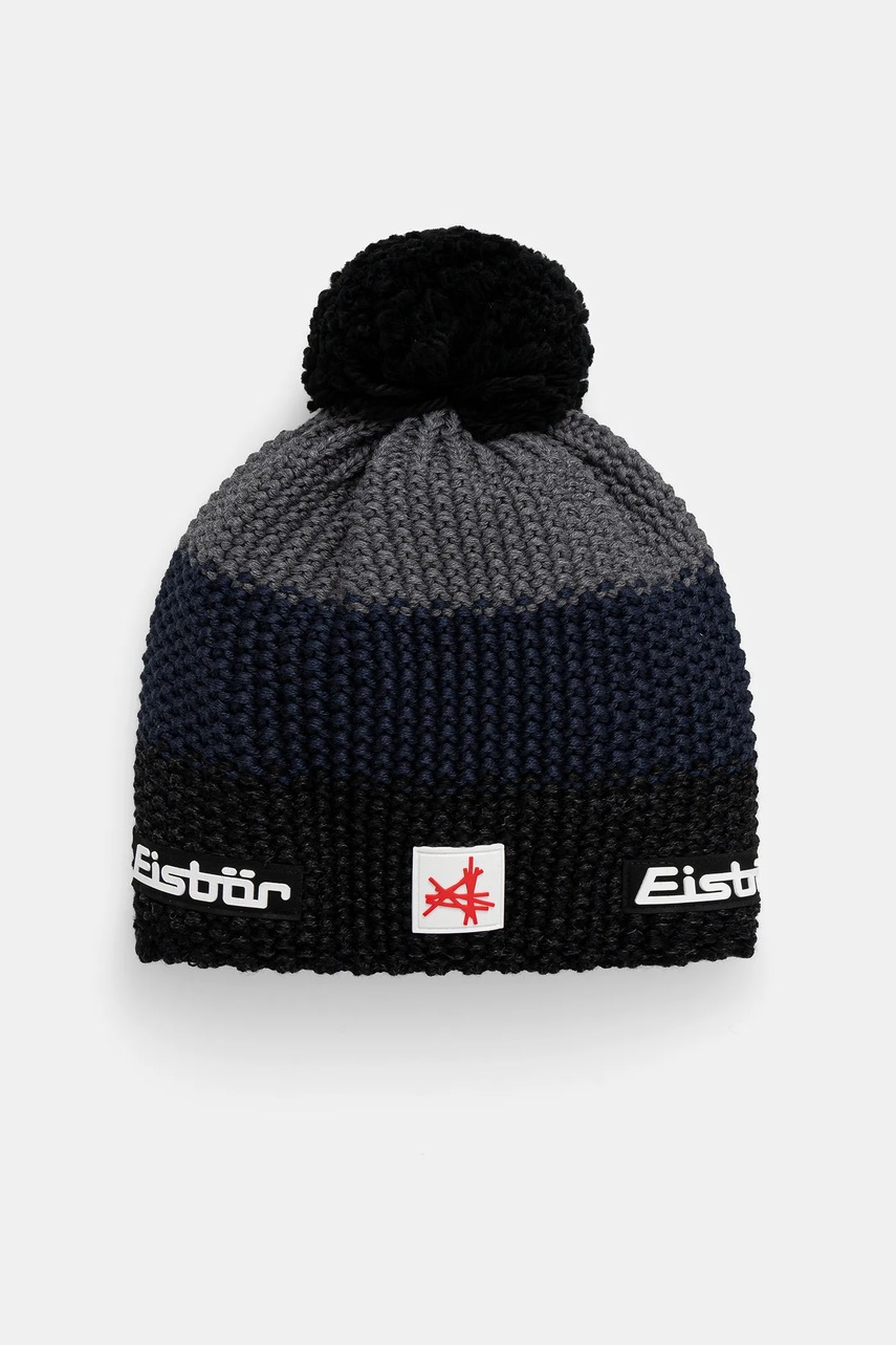 Eisbar căciulă din amestec de lână Star Pompon MÜ SA culoarea bleumarin, E33172