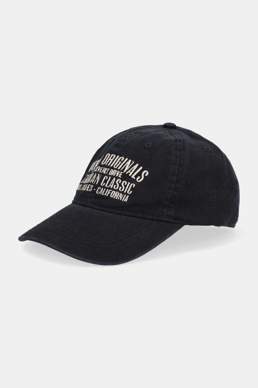 Levně Bavlněná baseballová čepice Guess Originals černá barva, M5BZ13 W4230