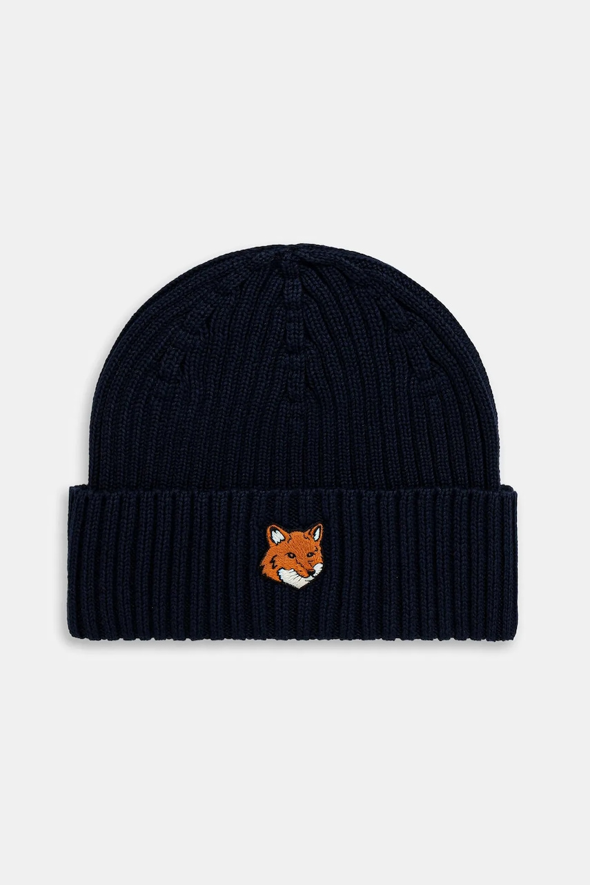Maison Kitsuné czapka bawełniana Fox Head