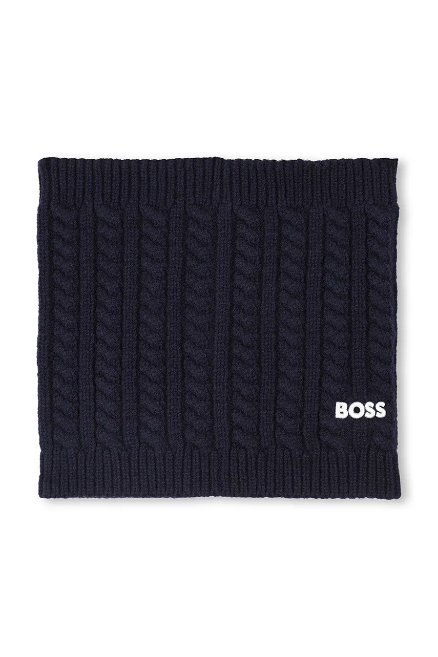 Levně Dětský nákrčník BOSS tmavomodrá barva, J52668