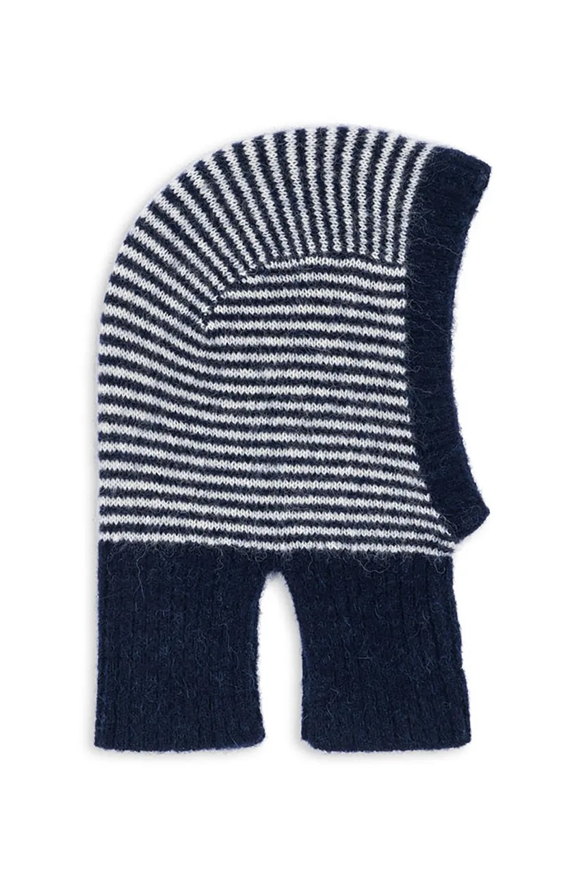 Levně Kukla Konges Sløjd BERLE KNIT BALACLAVA tmavomodrá barva, KS103715