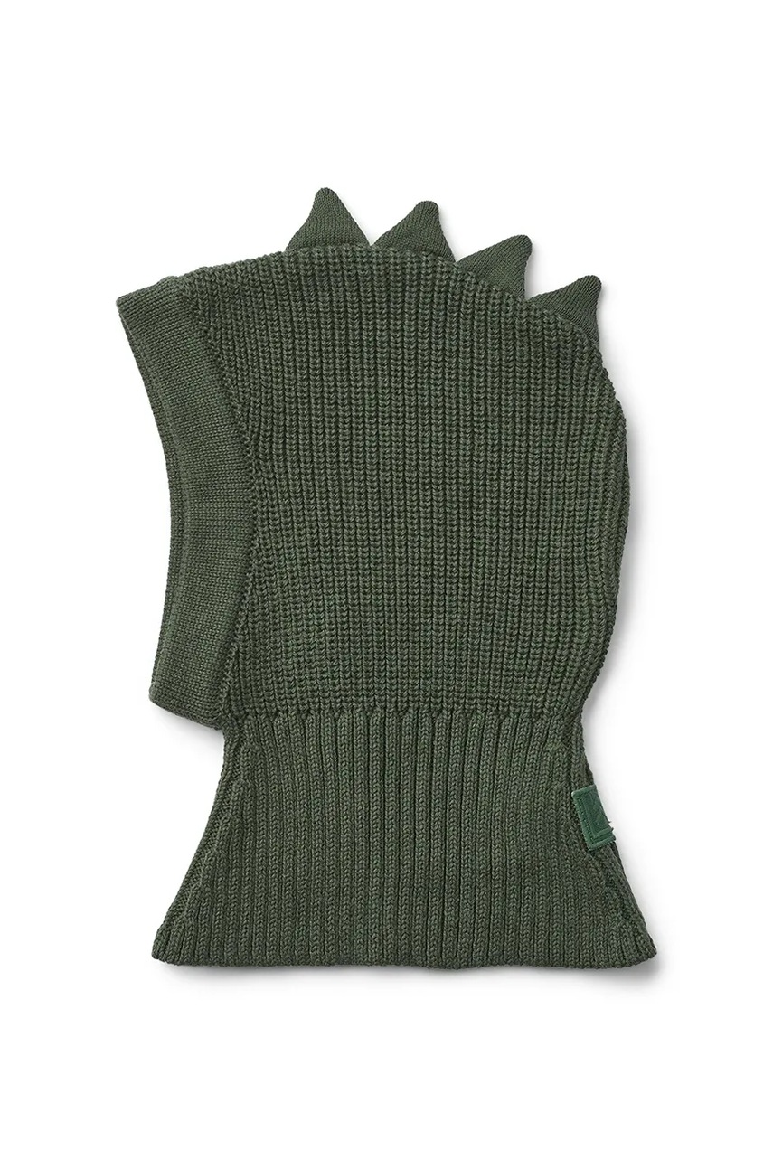 Хлопковая балаклава Liewood Hanibal Dino Balaclava цвет зелёный LW20382 в Ровном Хлопковая балаклава Liewood Hanibal Dino Balaclava цвет зелёный LW20382 в Ровном