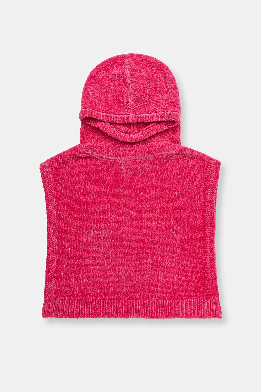 United Colors of Benetton fular circular copii culoarea roz, 65CWCU00X