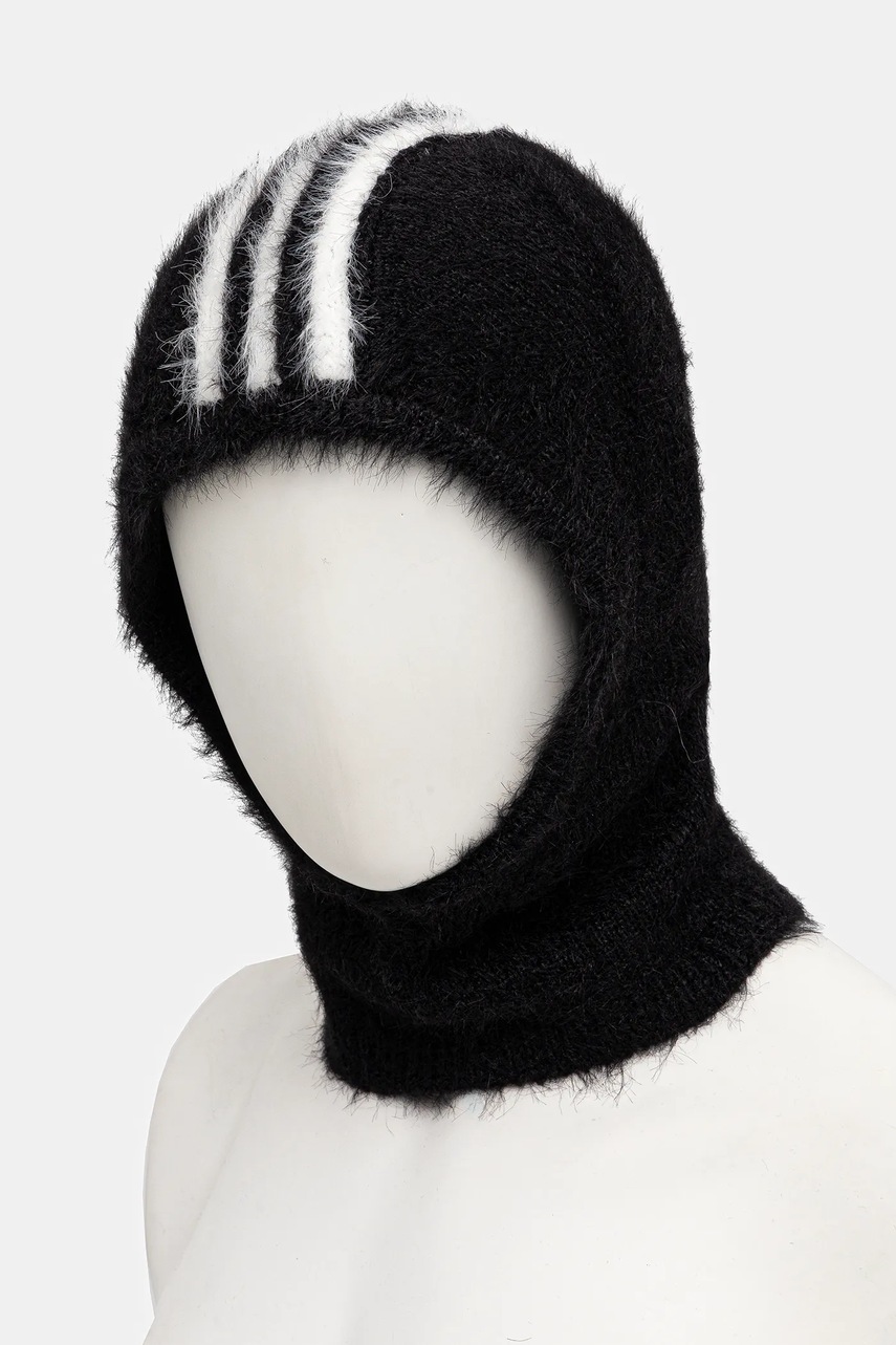 Μπαλακλάβα λαιμού adidas Originals Faux Fur χρώμα: μαύρο, JW7993 φωτογραφία