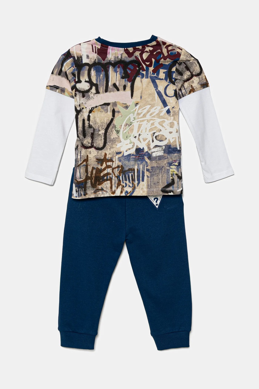 Детский хлопковый спортивный костюм Guess N5YG00 K8HM4