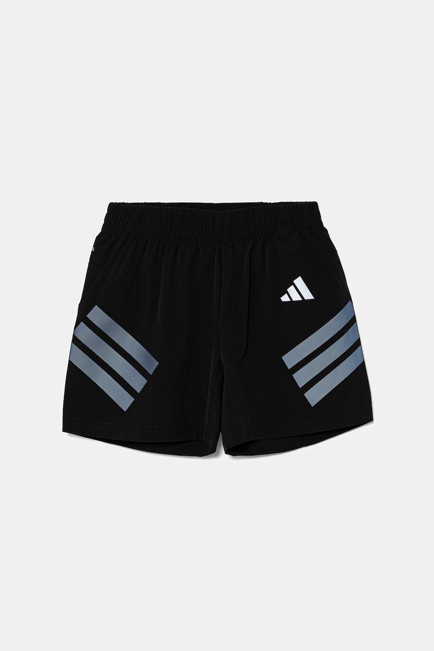 adidas pantaloni scurți copii culoarea negru, talie reglabila, JJ4996