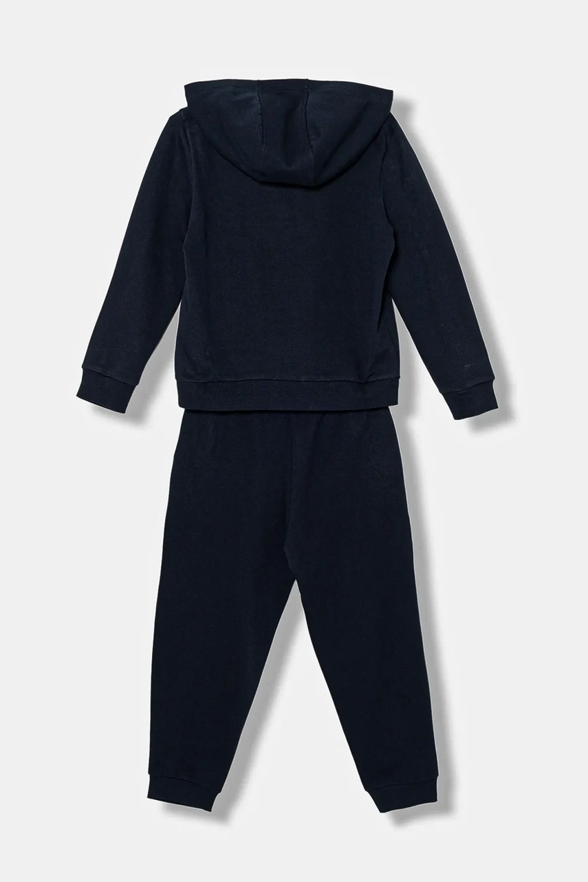 Детский хлопковый спортивный костюм EA7 Emporio Armani цвет синий 7B000164 AF10368 Детский хлопковый спортивный костюм EA7 Emporio Armani цвет синий 7B000164 AF10368