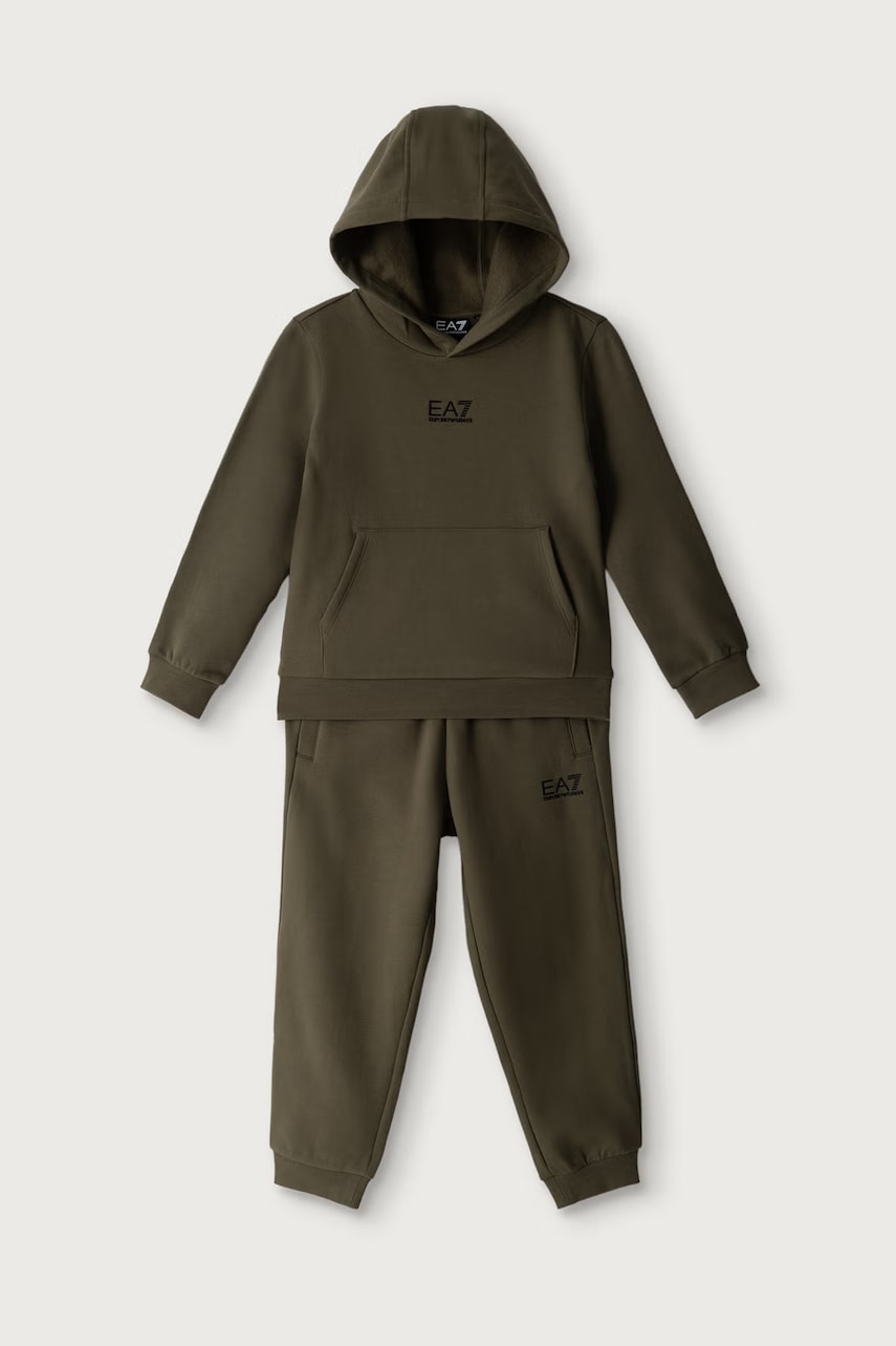 EA7 Emporio Armani compleu de trening pentru copii cu bumbac