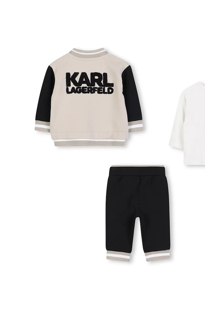 Спортивный костюм для младенцев Karl Lagerfeld цвет чёрный Z30671 Спортивный костюм для младенцев Karl Lagerfeld цвет чёрный Z30671
