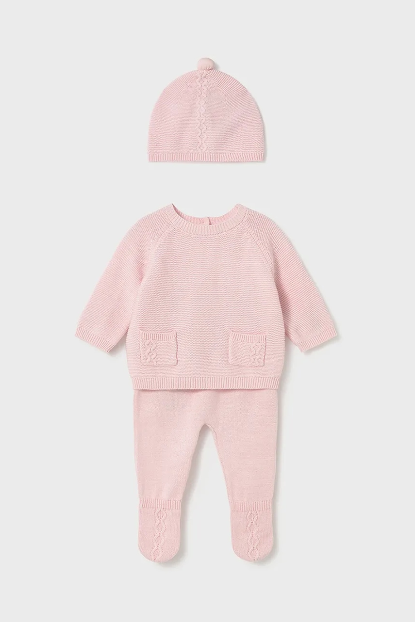 Mayoral Newborn compleu bebe 3-pack culoarea roz, 2564