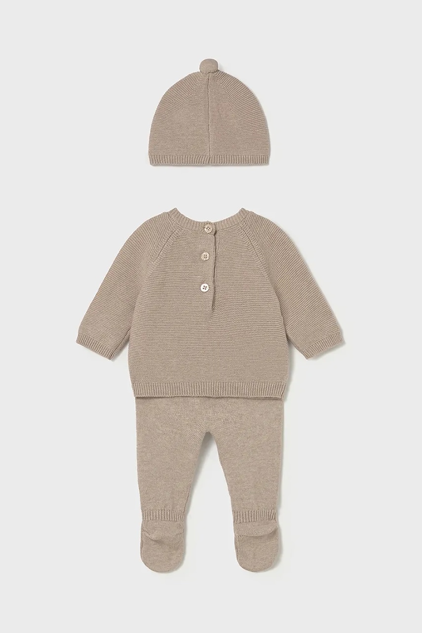 Комплект для младенцев Mayoral Newborn 3 шт цвет коричневый 2564 Комплект для младенцев Mayoral Newborn 3 шт цвет коричневый 2564