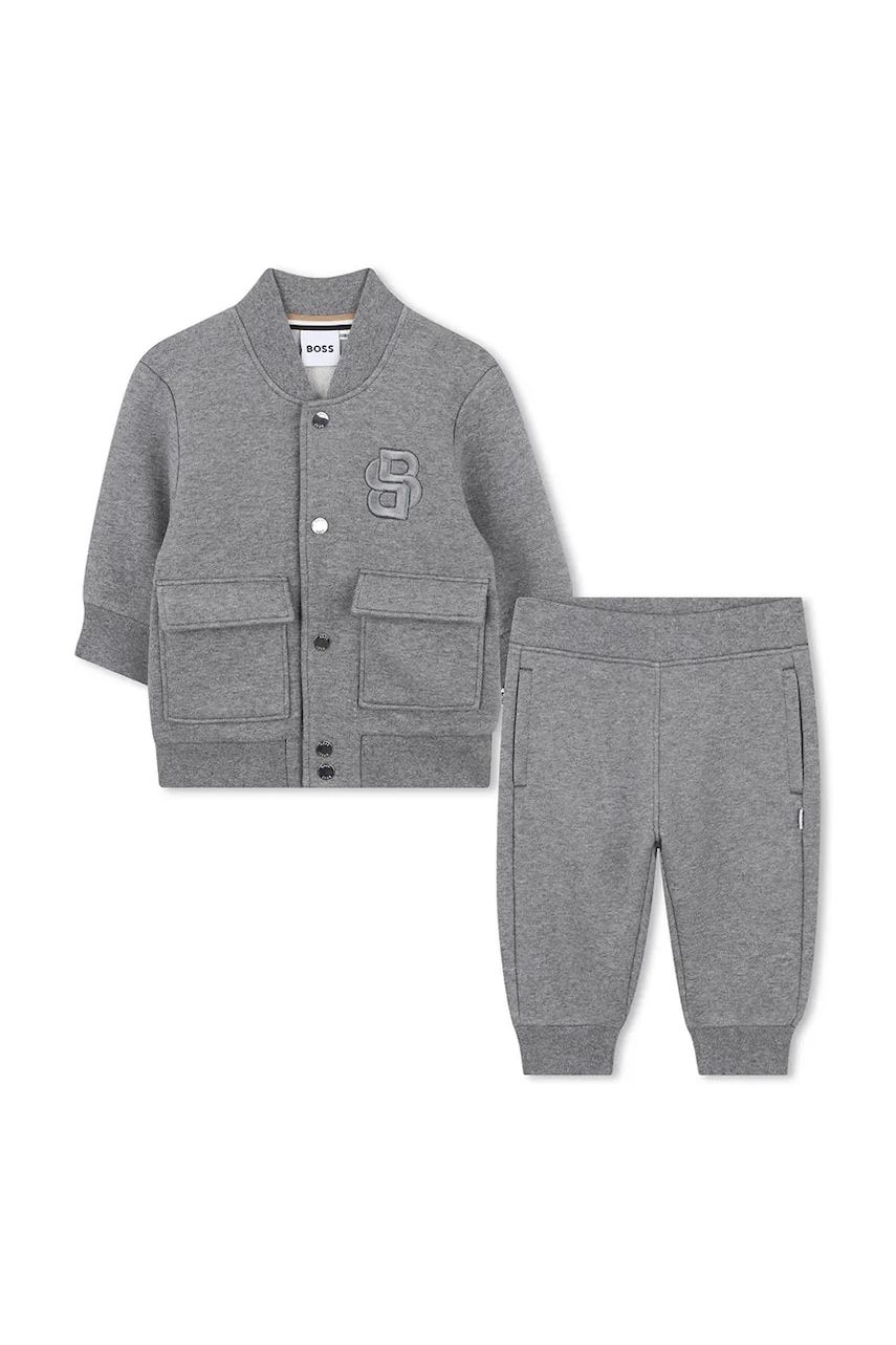BOSS trening bebeluși culoarea gri, J52482