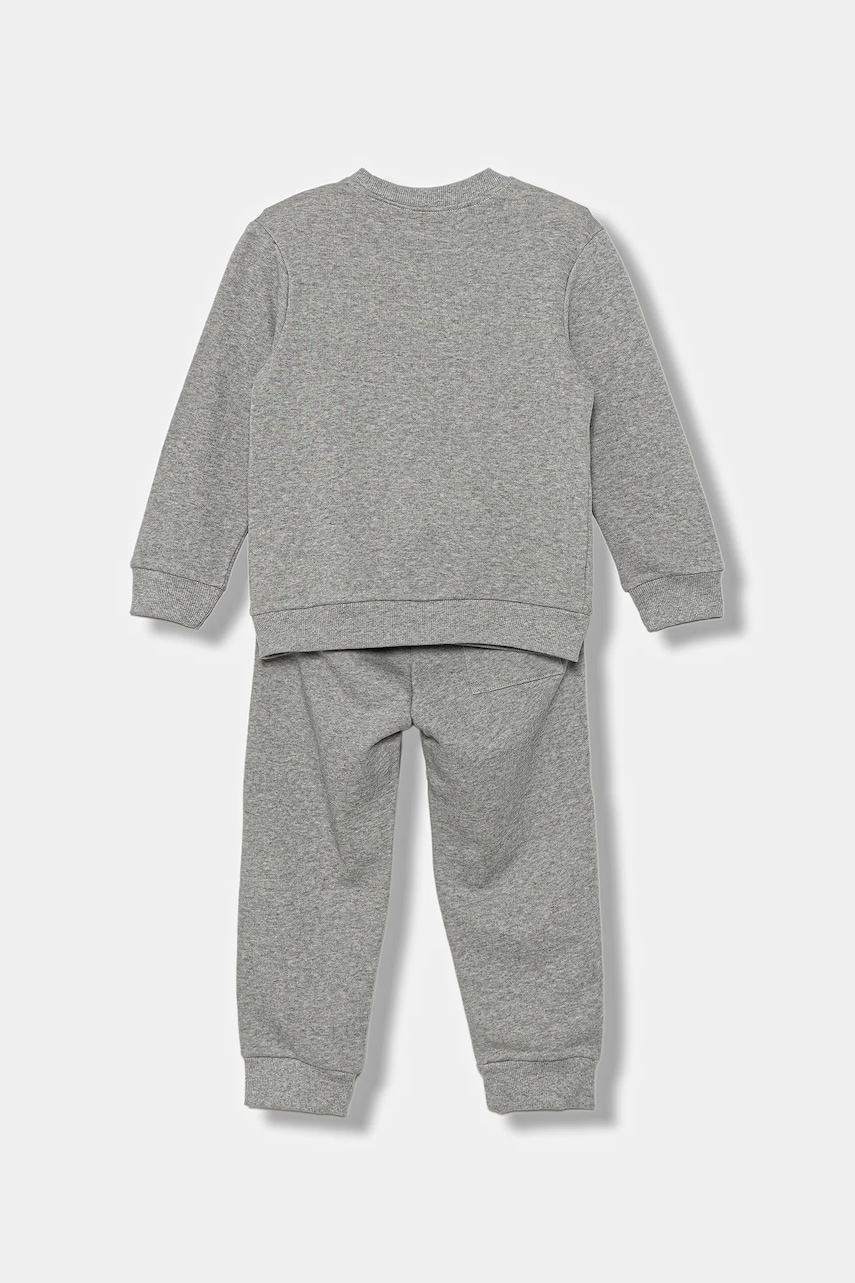 Детский хлопковый спортивный костюм United Colors of Benetton цвет серый 3J68GK00S Детский хлопковый спортивный костюм United Colors of Benetton цвет серый 3J68GK00S
