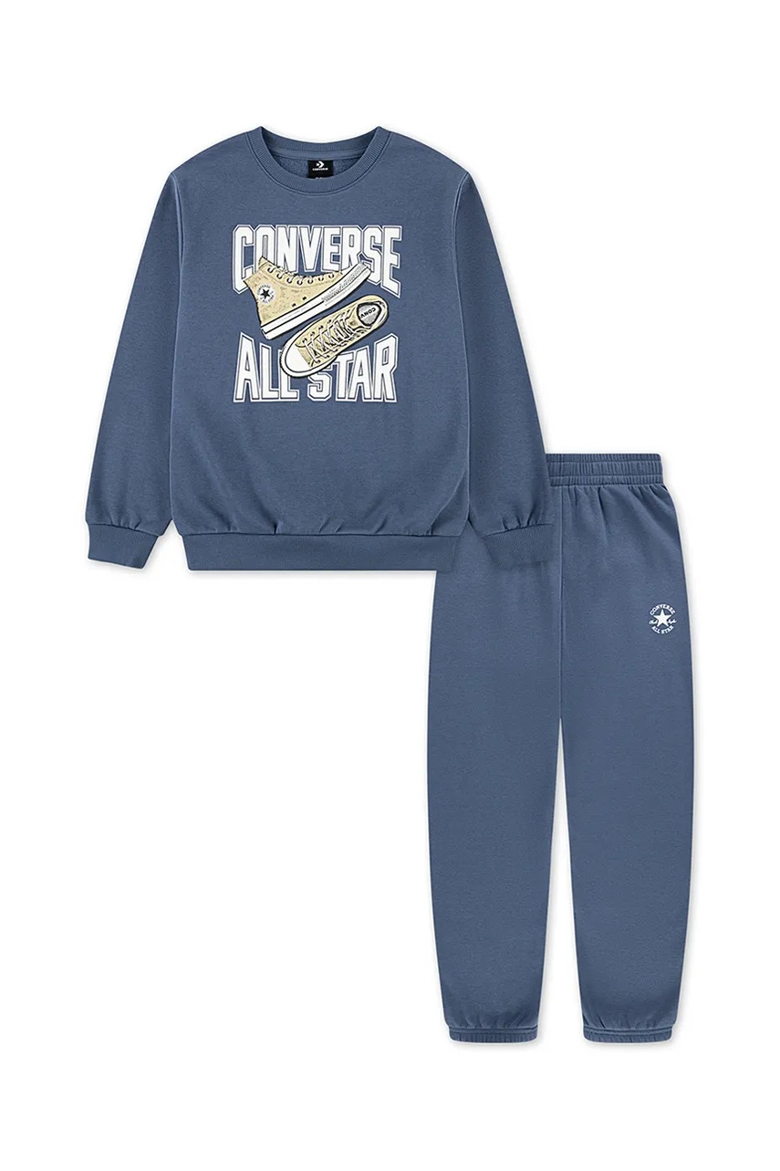 Converse set de trening din bumbac pentru copii culoarea bleumarin, 9CH866