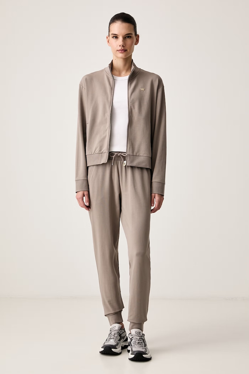 EA7 Emporio Armani compleu de trening pentru femei, din bumbac cu elastan