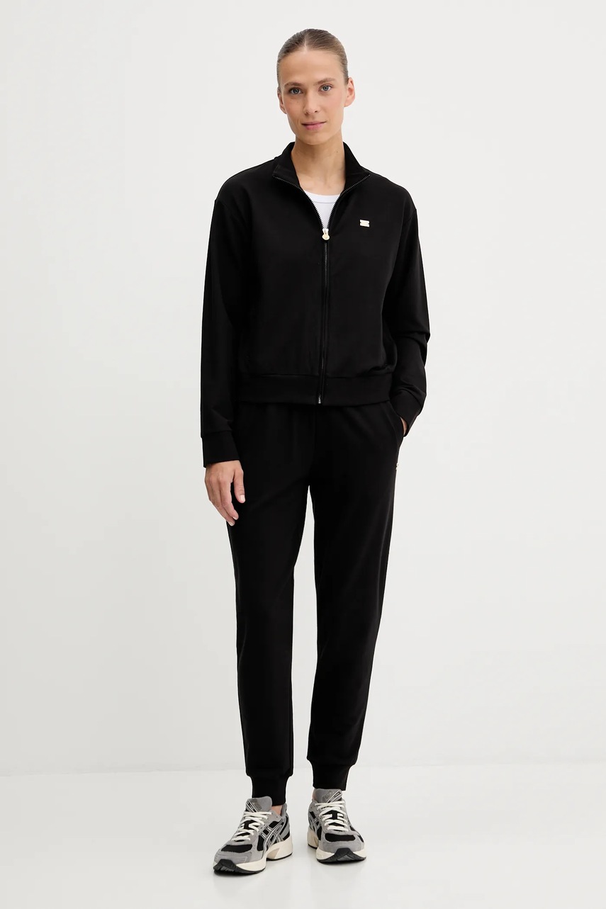 Levně Tepláková souprava EA7 Emporio Armani dámská, černá barva, AF13135.7W000463