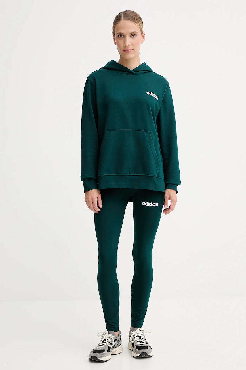 adidas compleu Leisure culoarea verde, JX0475