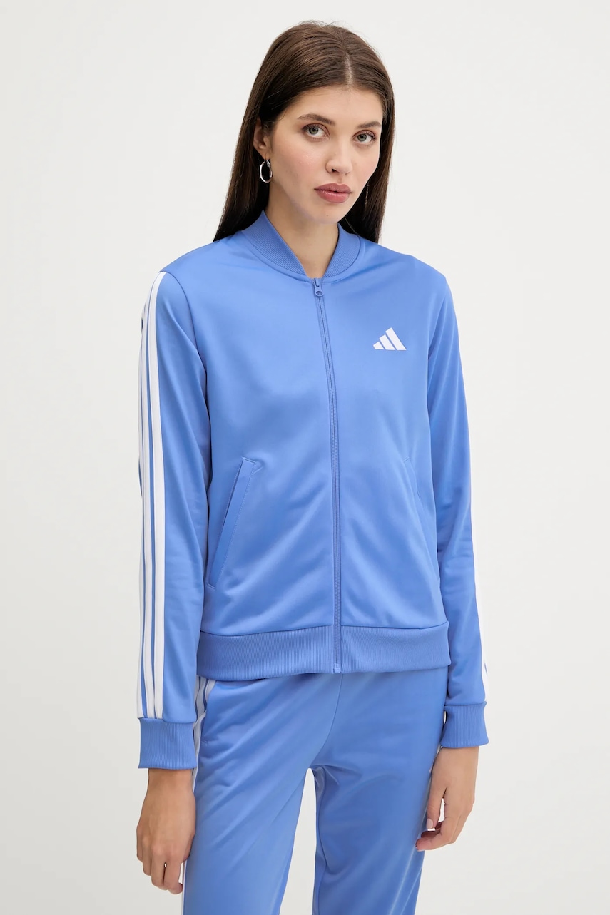 Спортивный костюм adidas Essentials 3-Stripes цвет фиолетовый JX0508 Спортивный костюм adidas Essentials 3-Stripes цвет фиолетовый JX0508