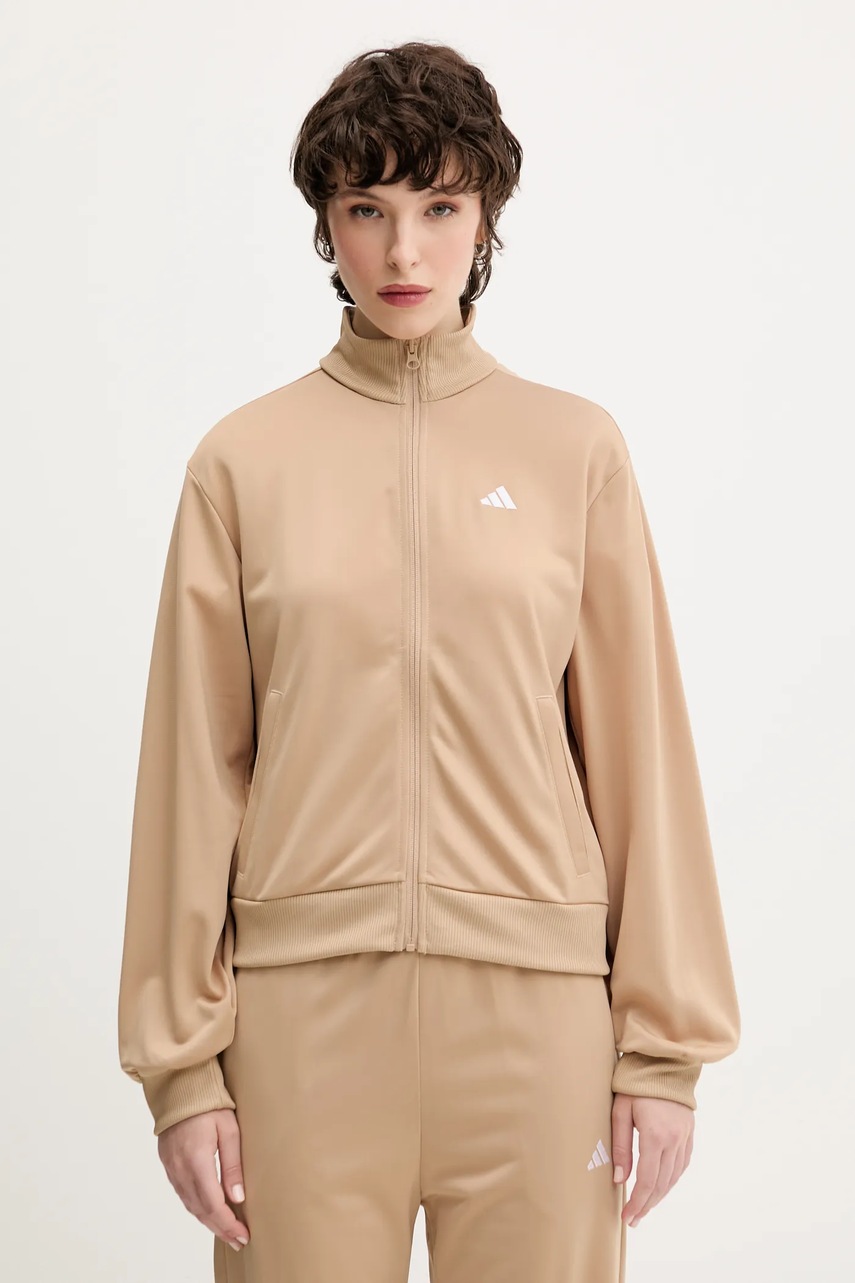 Φόρμα adidas Feelcozy χρώμα: μπεζ, JX0514 φωτογραφία