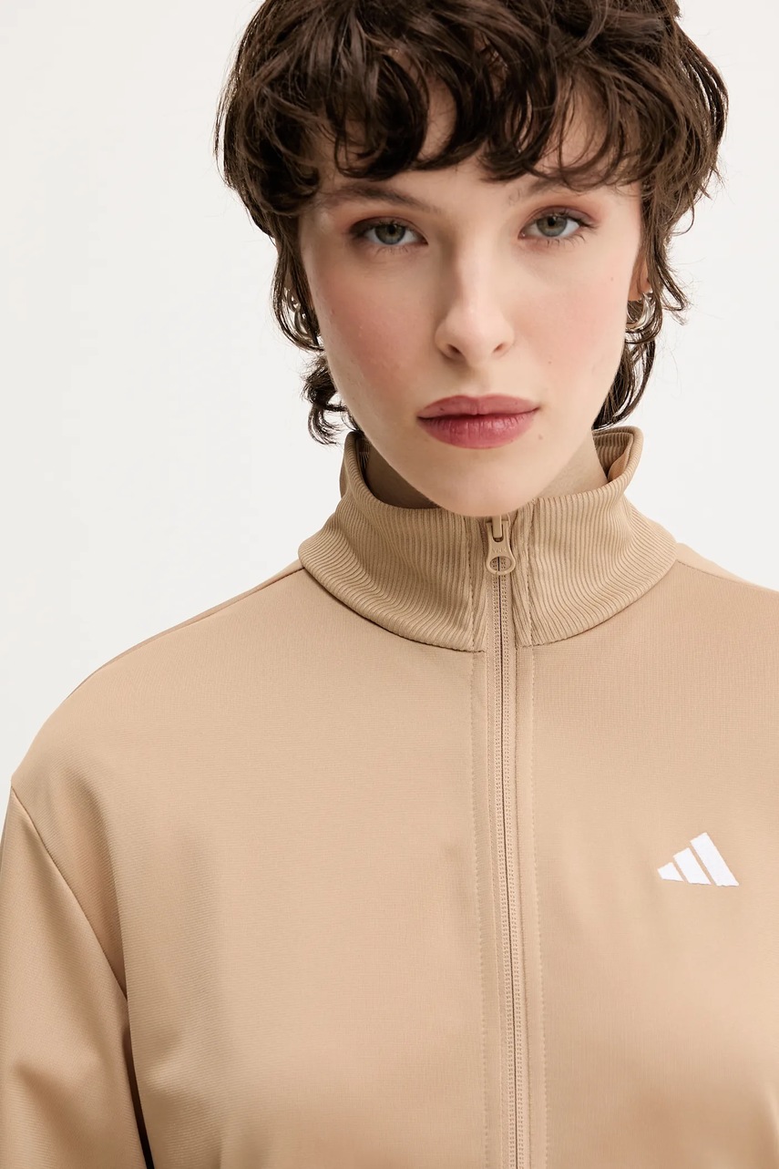 Φόρμα adidas Feelcozy χρώμα: μπεζ, JX0514 φωτογραφία