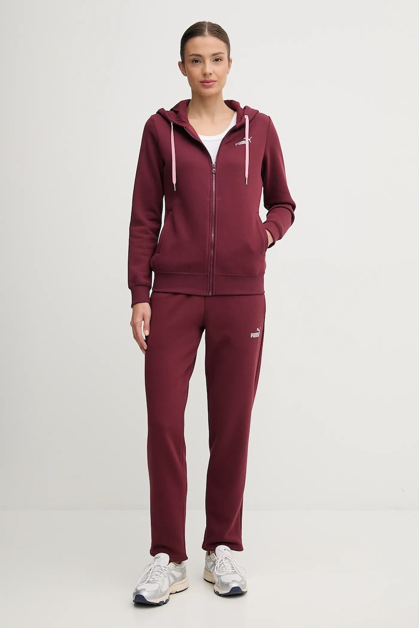 Puma trening culoarea bordo, 688161