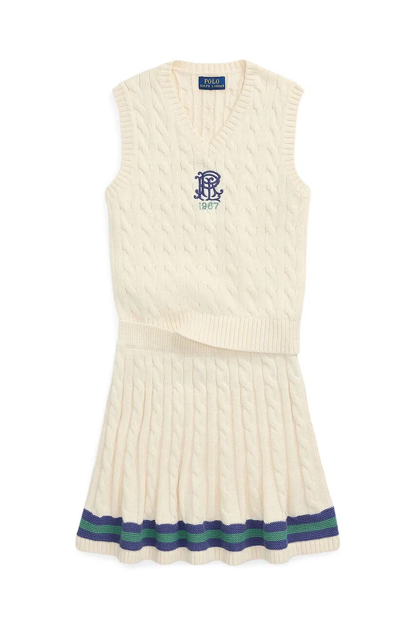 Levně Souprava Polo Ralph Lauren bílá barva, 313970674001
