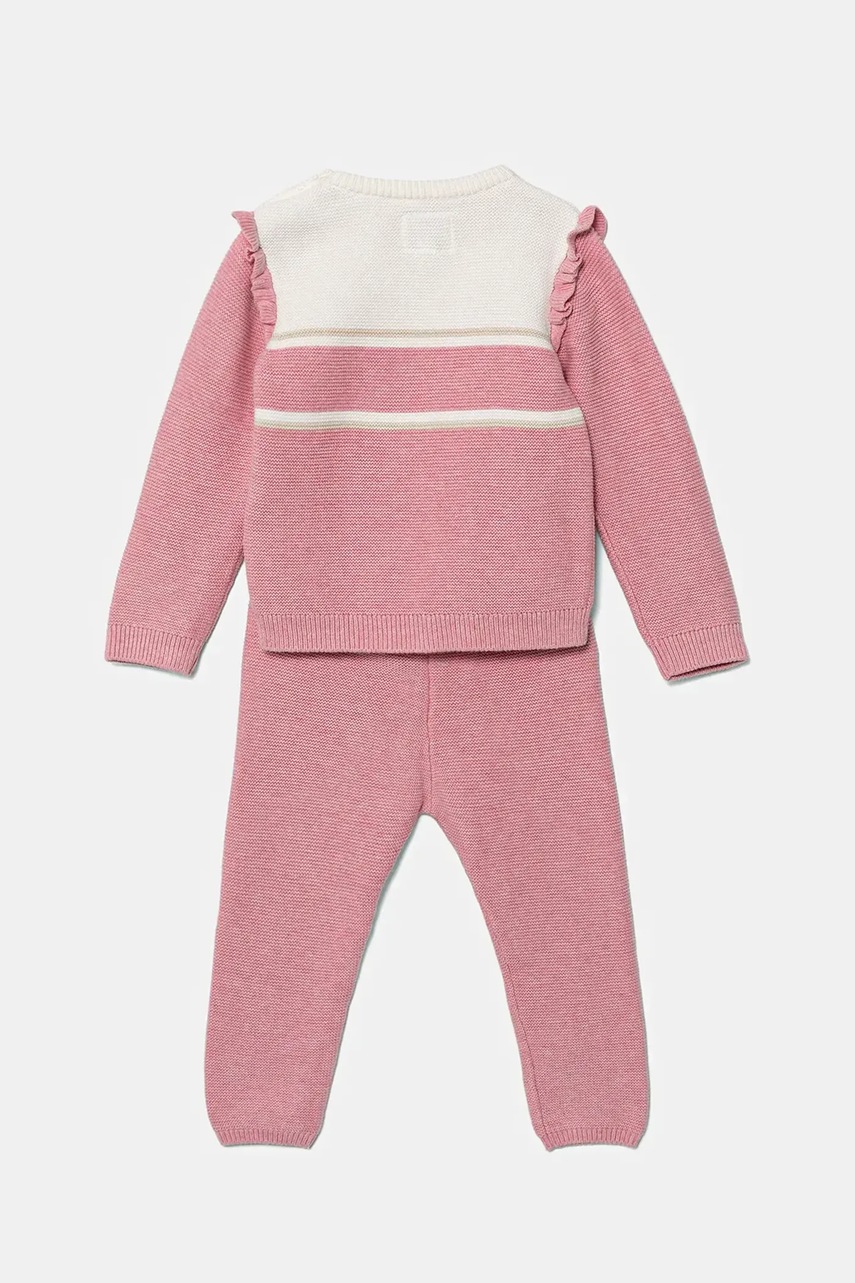 Детский хлопковый комплект Guess цвет розовый A5YG13 Z3FK1