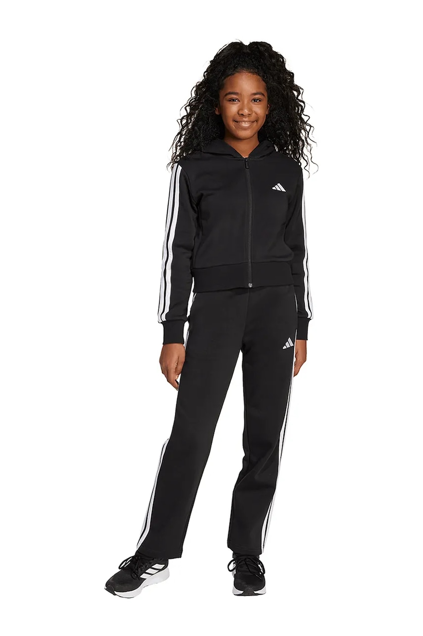 Levně Dětská tepláková souprava adidas černá barva, JM1490