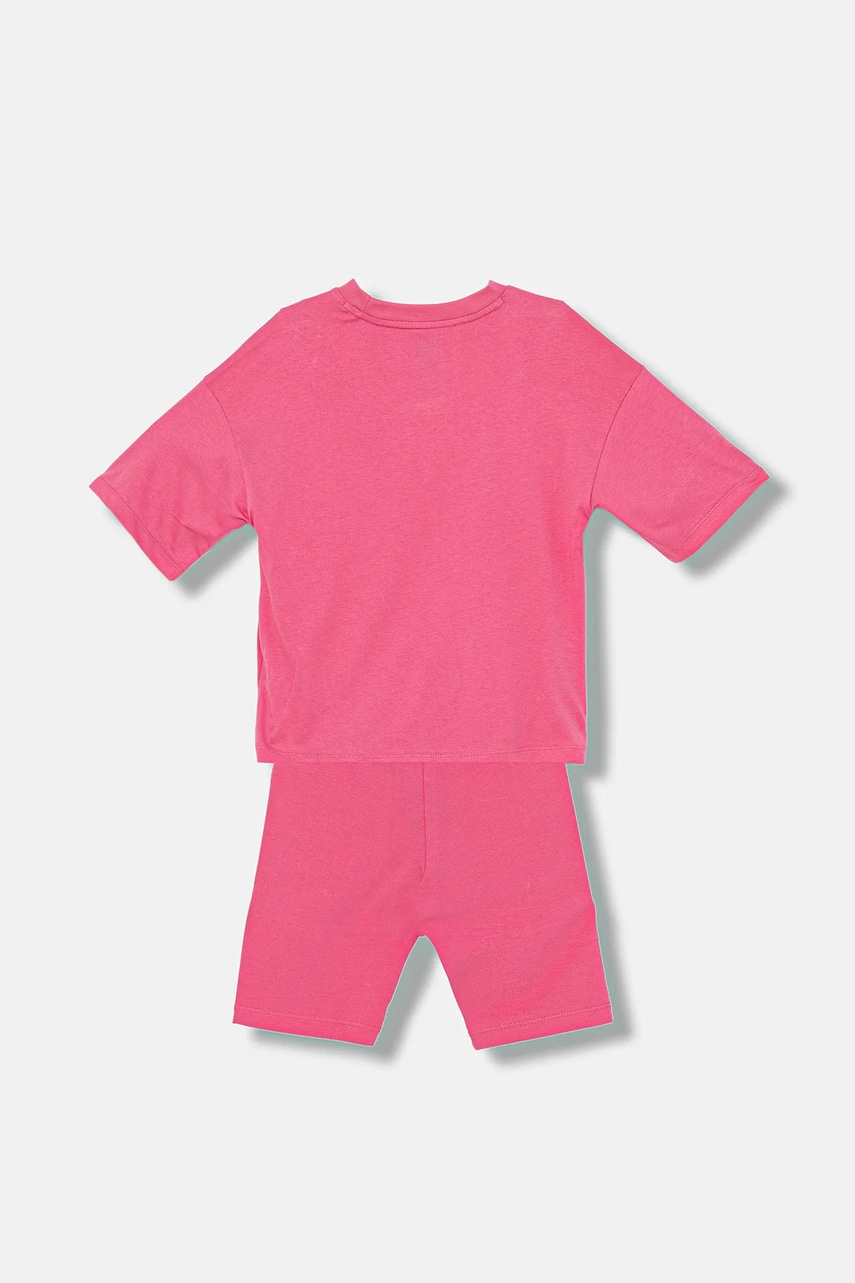 Дитячий бавовняний комплект adidas Originals колір рожевий JY4872