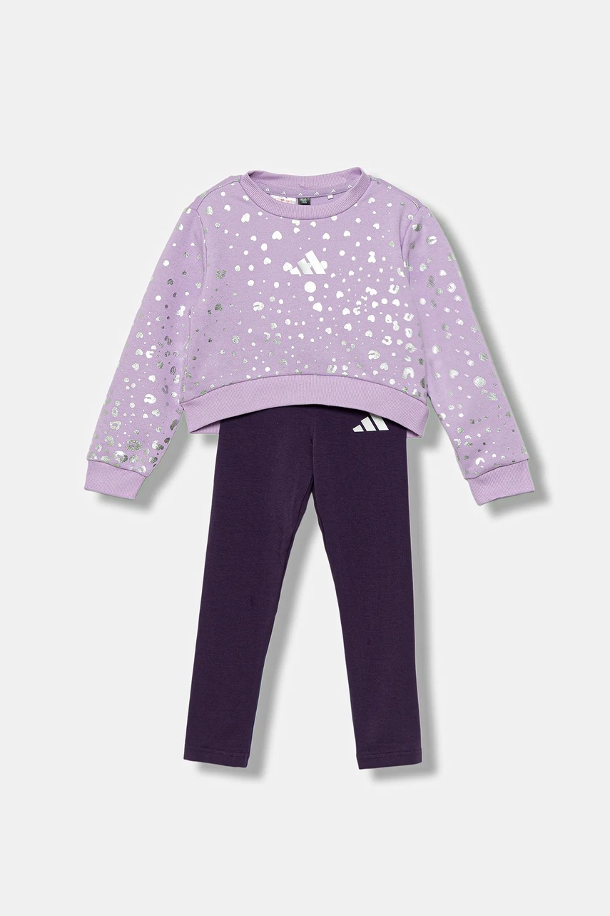 Детский спортивный костюм adidas 2 шт цвет фиолетовый JW2421 Детский спортивный костюм adidas 2 шт цвет фиолетовый JW2421